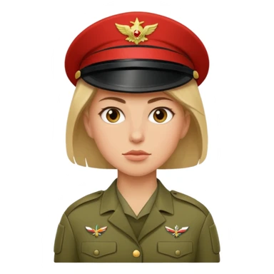 Female Soldier sticker