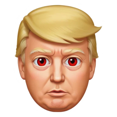 Donald Trump with a Red Ear sticker