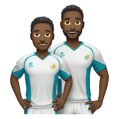 Handball players sticker