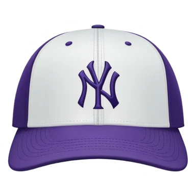 purple, NewYork Yankees cap sticker