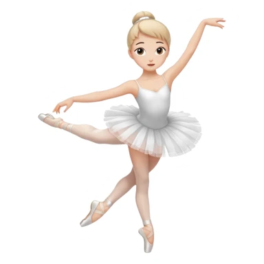 Girl ballerina emoji sticker