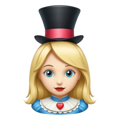 Alice in wonderland off with her head sticker