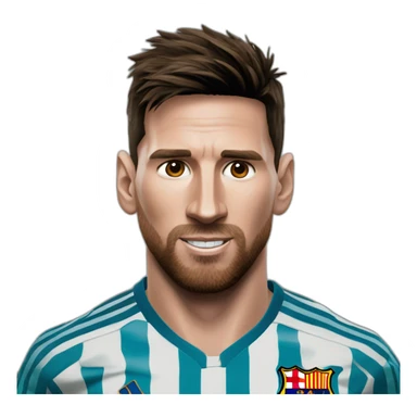 Messi qui frappe ronaldo sticker