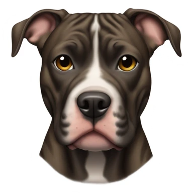 American pitbull terrier dark brindle sticker