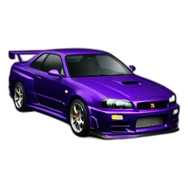 gtr r34 midnight purple sticker