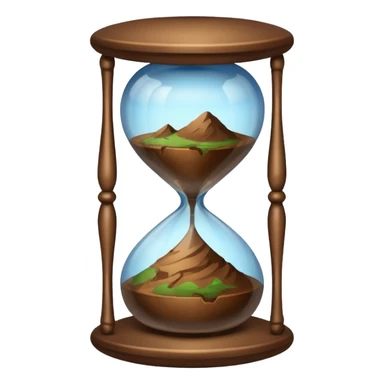 earth hour glass sticker