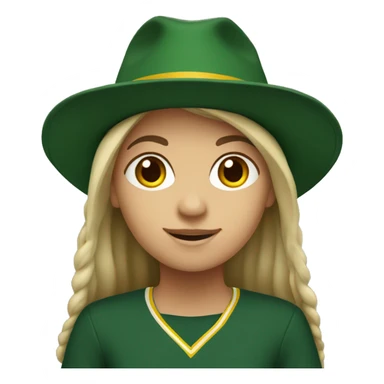 Caucasian girl wearing Baylor university hat sticker