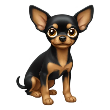 Russian toy terrier sticker