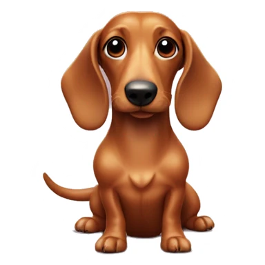 Sausage dog with a bow in it’s hair  sticker