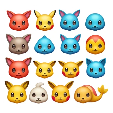 gere emojis do Pokemon sticker