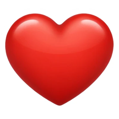 Create a heart (love) reaction emoji for a new social media app sticker