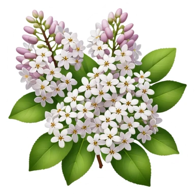 White lilac sticker