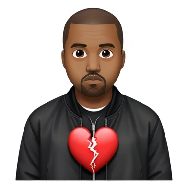 Kanye west 808 and heartbreak heart sticker