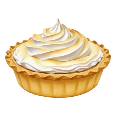 Lemon tartlet with meringue on top sticker