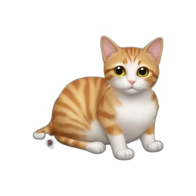 Cat on a roomba sticker