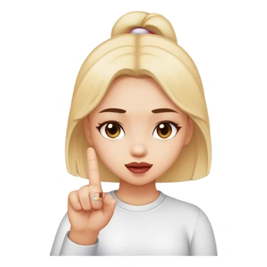 Girl with middle finger  sticker