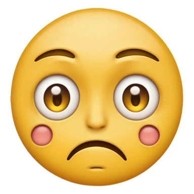 yellow emoji face but disgusted and eyes open sticker