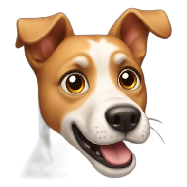 A dog very surprised sticker