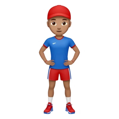 sports  blue (#00A3E0) and red (#F9423A) sticker