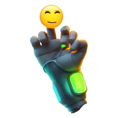 Rave party dancing prosthetic arm neon smoking sticker