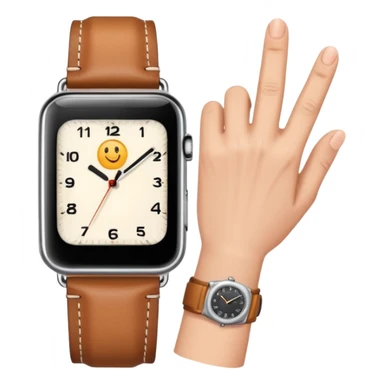 Just the finger like in the 4 picture but the watch on top of the sleeve  sticker