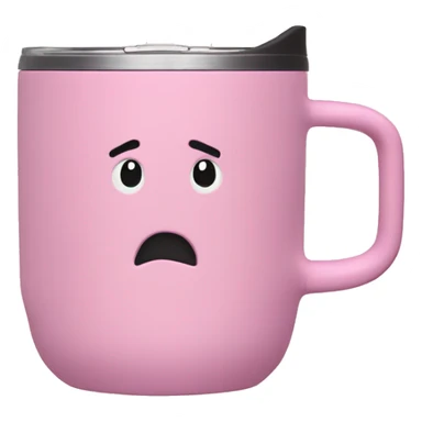 pink stanley tumbler with handle  sticker