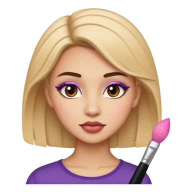 jeune adulte avec du maquillage sticker