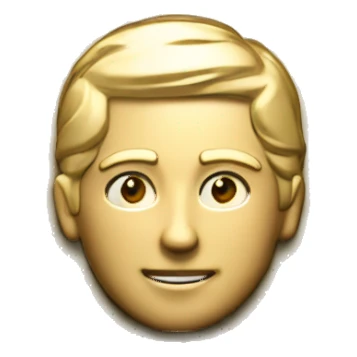 circle gold coin with laurel sticker