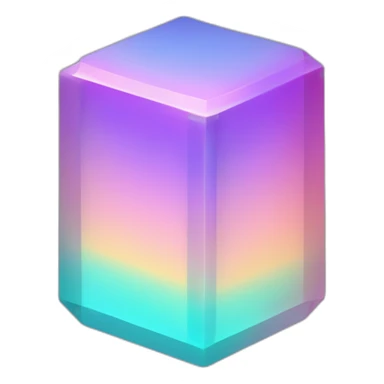 Pastel Gradient Hue Bismuth sticker