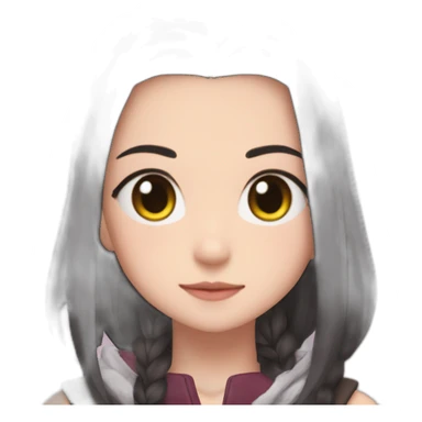 Nezuko qui touche sont nee sticker