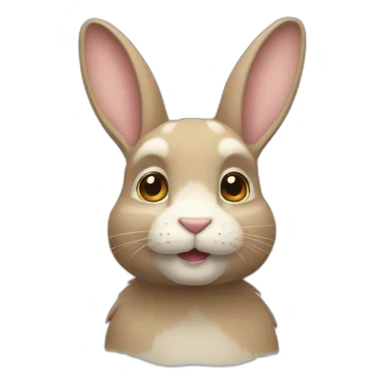 Tête de lapin sticker