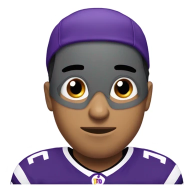 Penguin wearing Justin Jefferson jersey  sticker