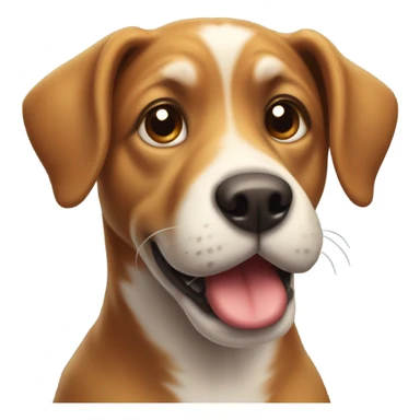 Dog blowing kiss sticker