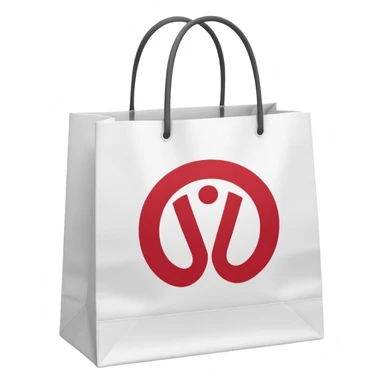 Lululemon shopping bag sticker