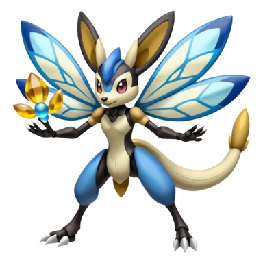 Meloetta-Lucario-Beedrill-Manectric-Palkia-Cresselia-fusion sticker