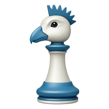 eco-hacktivist white rook chess piece sticker