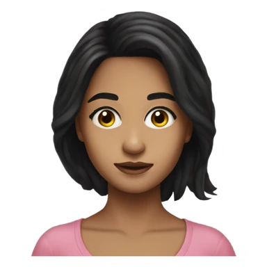 Mikey Madison actress realistic black hair sticker