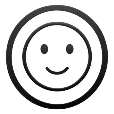 Minimalistic flat vector icon, iOS style, thin black contour on white background. sticker