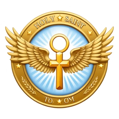 wings emblem holy saint sticker