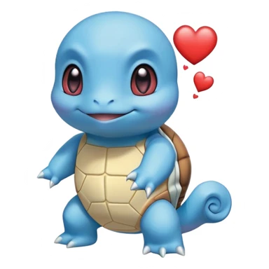 Squirtle With heart eyes￼ sticker