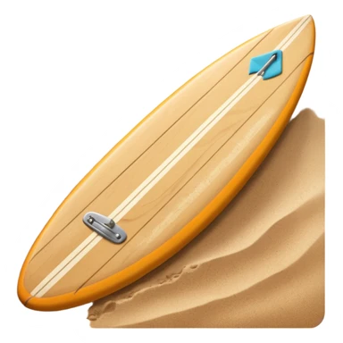 Surfboard Stuck in Sand sticker
