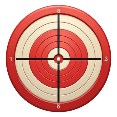 Bullseye red direct hit front sticker