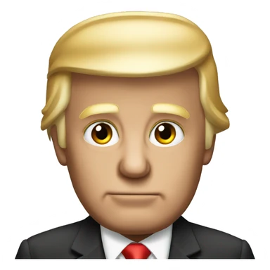 donald trump looking right sticker