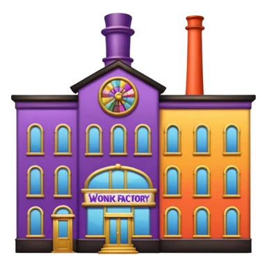 Wonka factory store sticker