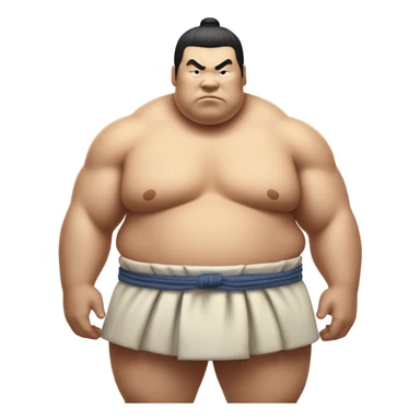 Sumo wrestler sticker