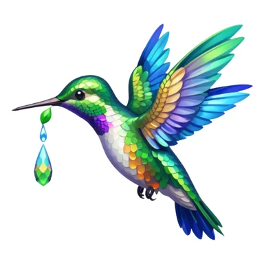 Hummingbird Drinking Nectar sticker