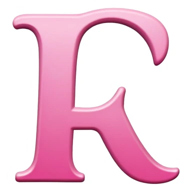 Pink, romantic, refined, fancy, letter “f” of the alphabet sticker