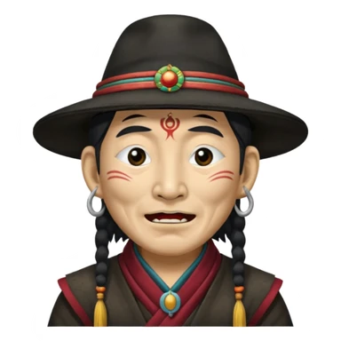 Farm villain Tibetan throat singer  sticker