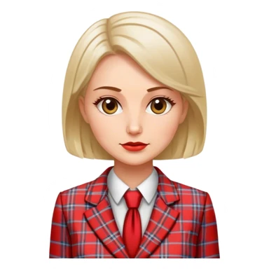  polish woman politician plaid  sticker