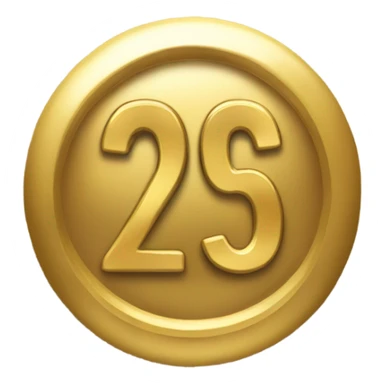 give me a "2025" gold number emoji sticker